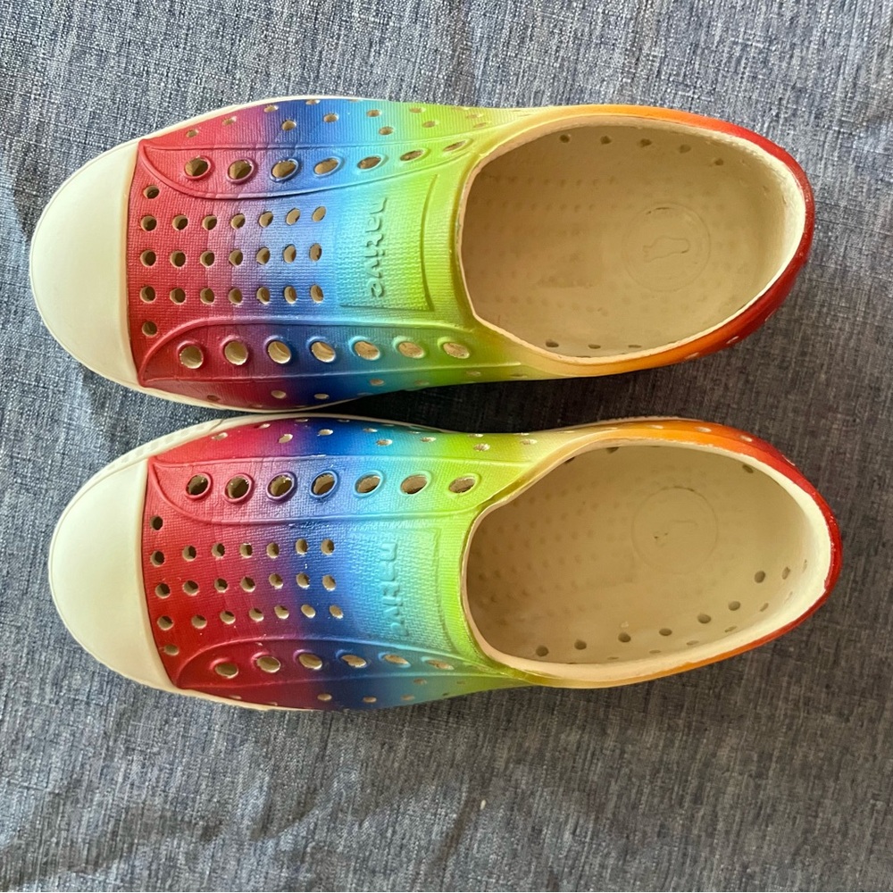 Native Kids Rainbow Slip-On Shoes